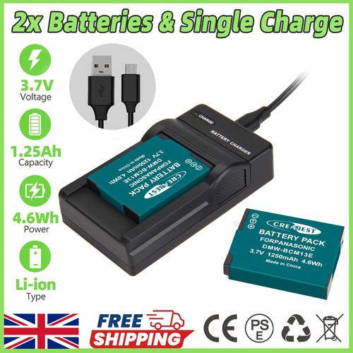 Batteria dmw bcm13 per - 2x,